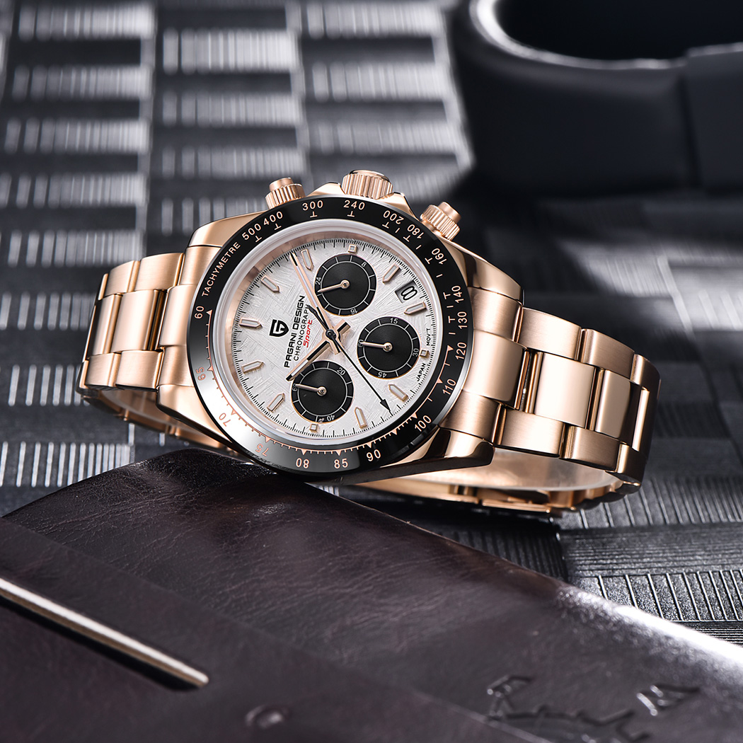 PAGANI DESIGN PD-1644 full Gold Men's Quartz Watches Sports