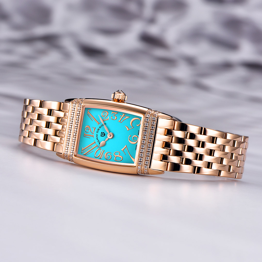 PAGANI DESIGN Luxury Women's Watches Stainless Steel Quartz Wrist Watches  for Women PD1737L Gold Dress Wristwatches